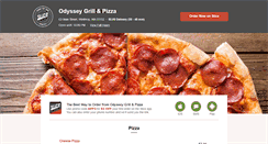 Desktop Screenshot of odysseypizzagrill.com